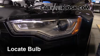 2013 Audi A6 Quattro Premium 3.0L V6 Supercharged Éclairage Feux de croisement (remplacer l'ampoule)
